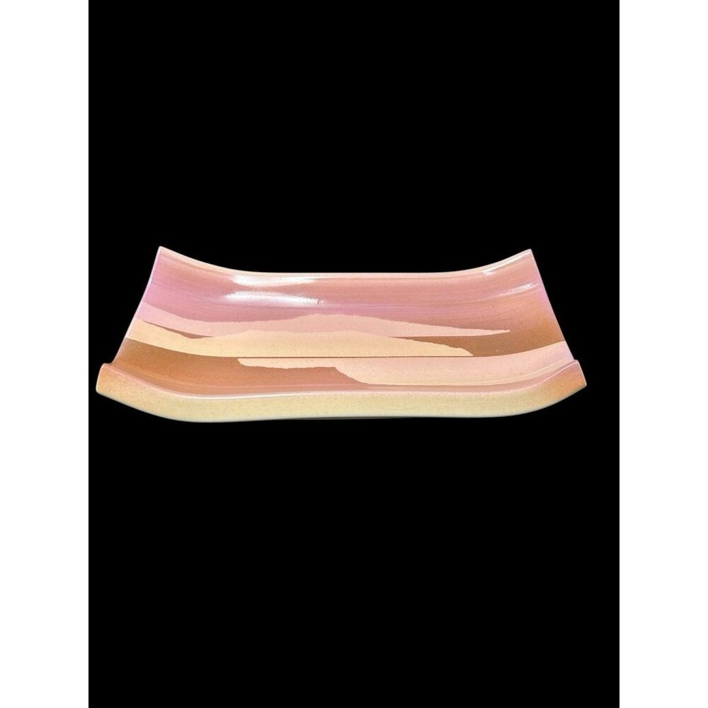 Southwest Pottery Serving Sushi Tray Trinket Dish Vanity Fran Hogan Santa Fe NM